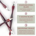 thumbnail image 3 of EXLEAF 6-Piece Professional Cuticle Trimmer Set,Cuticle Pusher And Knife,Sturdy Nail Art Tools for Removing Dead Skin, 3 of 7