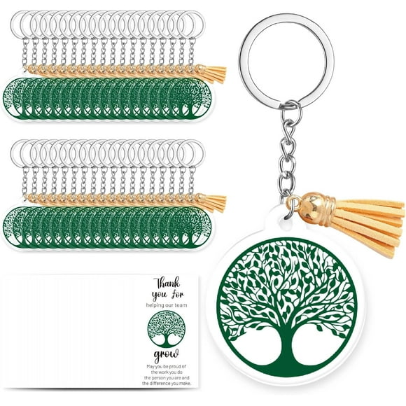 36Sets Acrylic Keychain for Employee Sea Turtle Tortoise Keychain Bulk with Jump Rings Tassel Pendant Encouragemen