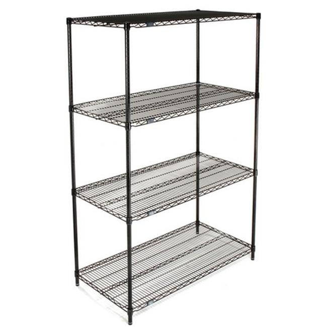 Nexel Industries 18608B Epoxy 18 x 60 x 86 in. Starter Shelf Unit- Black -  Walmart.com