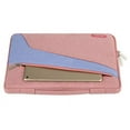 thumbnail image 3 of Polyester Fabric Multifunctional Sleeve Briefcase Handbag Case Cover for 13-13.3 Inch Laptop, Notebook, MacBook Air/Pro,Pink-Blue, 3 of 4