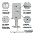 thumbnail image 1 of Salsbury Industries Pedestal Mounted Aluminum Parcel Locker, 1 of 7
