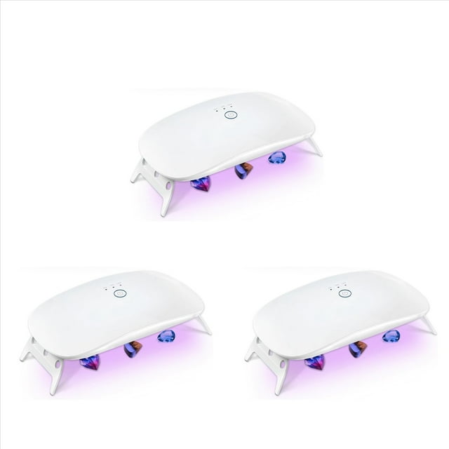 3X Luz UV para Resina, Luz de Resina UV Plegable, Lámpara UV Portátil y de Curado Rápido de Potencia, Suministros para Molde de Resina UV