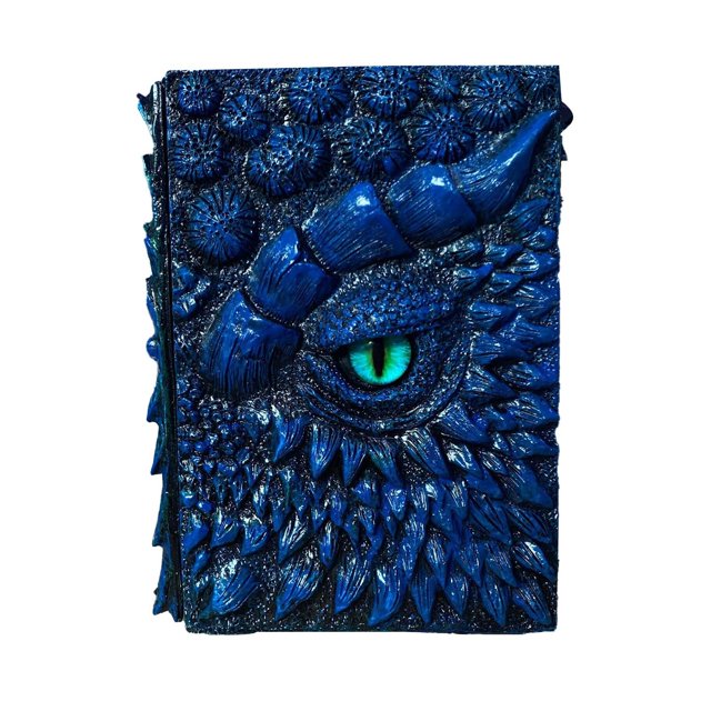 TIELUTT Book Resin Crafts Notebook 1.1 Exquisite Handmade Journal for Writing and Sketching Minimalist Dotted for School Spiral College Ruled 5 Subject Graph Paper Loose Leaf Hardcover