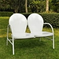 thumbnail image 2 of Crosley Griffith Metal Patio Loveseat in White, 2 of 4
