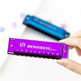 thumbnail image 3 of 10 Hole Blues Harmonica High Sound Quality Mouth Organ Puzzle Musical Instrument for Kid, 3 of 5