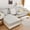 Gray - White, variant on Stretch Chaise Cushion Cover, Jacquard L Shape Sofa Chaise Lounger Sofa Slipcover 1 2 3 Seat Sectional Couch Cover Furniture Protector for Living Room (Orange,Chaise Lounge)