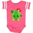 thumbnail image 3 of Inktastic Little Cactus, Cactus With Flowers, Smiling Cactus Girls Baby Bodysuit, 3 of 5