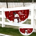 thumbnail image 2 of Christmas Bunting Flag Christmas Fan Flag Christmas Hanging Bunting Flags with Outdoor Bunting Flags Christmas Half Fan Flag Banner for Christmas Party Garden Patio丨Snowman, 2 of 9