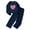 Navy, variant on GYUJNB Girls Fleece Tracksuit Long Sleeve Top with Wide Leg Pants Outfit for Big Kids Comfortable Casual Wear,Size:11-12 Years
