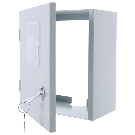 Supvox Outdoor Energy Meter Box with White Transparent Door Cover, Weatherproof and Easy to Install