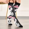 thumbnail image 5 of FREEAMG Cute Penguin Compression Socks for Men & Women Knee High Stockings for Running, Sport, Hiking & Travel, 5 of 7