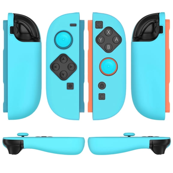 TNP JoyCon 2 Case Cover for Nintendo Switch 2 2025 - Protective Silicone Switch 2 Joycon Cover with Thumb Grip Caps - Ergonomic Anti-Slip Soft Shell Skin Case for Joy Con Controller (Light Blue)