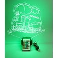 thumbnail image 4 of Train Locomotive Vehicles Planes Trains and Automobiles Name Night Light Up Lamp Shape LED Personalized Custom Made Desk Table Lamp, It's Wow, with Remote 16 Colors Changing, Great Gift, 4 of 10