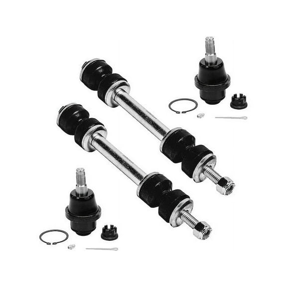 Front Ball Joint Sway Bar Link Kit - Compatible with 2007 - 2013 Chevy Avalanche 2008 2009 2010 2011 2012