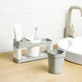thumbnail image 4 of Ynlkorvg Toothbrush Holders Clearance, Toothpaste Set Stand Holder Rack Shelf Toothbrush Plastic Storage Cup Bathroom Bathroom Products Organization and Storage Gray, 4 of 6