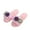 Pink, variant on Women's Flower Fuzzy Slippers Wide Width Ladies Casual Warm Shoes Fashion Soft Sole Non Slip Slippers Bedroom Slides Beige 37
