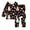 Z-Black19, variant on SJLDQY Pajamas for Boys Child Long Sleeve Crewneck Cute Print Top Long Straight Pants Outfits Pajama Set 9-10 Years