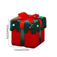 thumbnail image 4 of Christmas Gift Boxes Empty, Velvet Holiday Packaging Box with Lid, Festive Red Green Present Box for Xmas Party Favors Decorations, 4 of 8