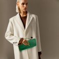 thumbnail image 4 of Monedero de mano NEWROGENG de piel tejida para mujer Emerald, 4 of 7