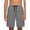 Gray, variant on Mens Athletic Drawstring Shorts Elastic Waist Zip Pocket Quick Dry Lightweight Short Pants Gym Outdoor Running Summer Loose Fit Bottoms