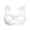 1Pcs, variant on Blank White Cat Mask for DIY Painting, Paintable Paper Pulp Masquerade Mask for Craft Cosplay