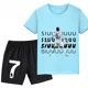 thumbnail image 3 of Conjunto de 2 piezas de camiseta y pantalones cortos deportivos con estampado de jugador de fútbol Ronaldo para niños y niñas, ropa deportiva informal de verano, 3 of 5