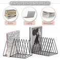 thumbnail image 4 of Mr. Pen- Magazine Holders, 9 Slots, 2 Pack, Black Metal Magazine Organizer, Vinyl Holder, File Sorter, File Holders, Magazine Holder for Desk, Vinyl Record Organizer, Vinyl Rack, Magazine Rack, 4 of 8
