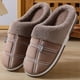 thumbnail image 3 of Zapatillas de algodón para hombre, zapatillas de algodón de invierno de talla grande, zapatillas de lana cálidas para mujer, zapatillas de felpa con fondo grueso, 3 of 5