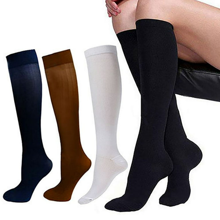 High Elastic Breathable Compression Stocking Men Women Pressure Nylon Varicose  Vein Stockings Travel Leg Relief Pain Support Outdoor Stockings 