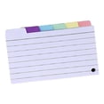 thumbnail image 5 of yotijay 150 Pcs 3x5 Index Card Dividers, Tabbed Index Cards, Assorted Color Flash Cards, Square Index Tabs, 5 of 5