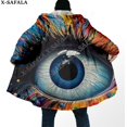 thumbnail image 1 of Capa de sueño con estampado 3D de ojos psicodélicos Trippy para hombres, abrigo grueso y cálido con capucha, abrigo de lana a prueba de viento, bata, manta, 10, 1 of 4