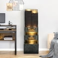 thumbnail image 2 of 39.3”Water Fountain Outdoor Modern Floor-Standing Fountain Indoor with LED Lights and Pump Waterfall Fountain for Garden, House, Office, Garden, Patio and Home Art Décor, 2 of 14