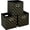 Black Gold, variant on Yunkeeeper storage bins Cubes, Fabric Cube Organizer with Handle, Foldable Cube Bins for Cloth or Accessary Storage, 11x11x11, Set of 3,(Gray)