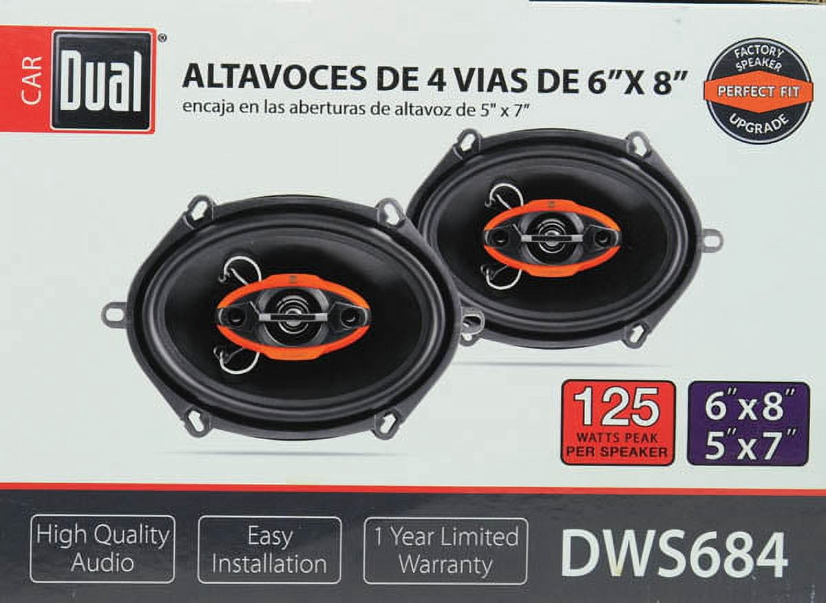 Dual DWS684 Speakers, 5 lbs., New
