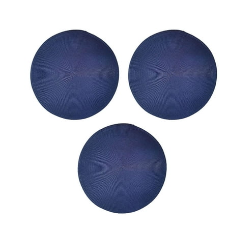 

HongHeng 3 Sets of 7 Inches Woven Cotton Placemats Thick Heat Insulation Mats Household Table Mats Coasters Bowl Mats Placemats