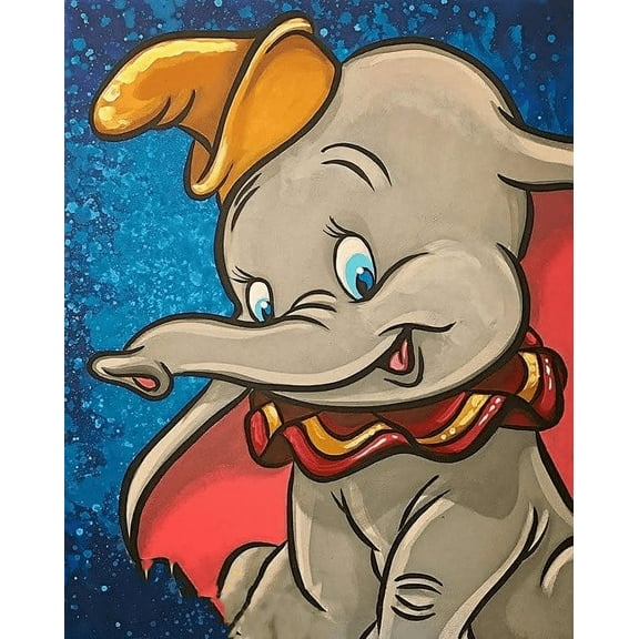 Dumbo Diamond Art Painting Kits for Adults Diamond Dots Paintings, DIY 5D Paint with Diamonds Pictures Gem Art Painting Kits DIY Adult Crafts 12"x16"