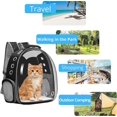 thumbnail image 2 of Cat Carrier Backpack, Pet Carrier Backpack and Space Capsule Front Pack for Small Medium Cat Puppy Dog Carrier Backpack Bag, 2 of 5