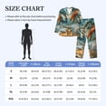 thumbnail image 4 of Balery Red Blue Dragon Battle Epic Pijama para Hombre de Dos Piezas con Manga Larga, Conjunto de Dormir y Descanso Suave con Bolsillos-XX-Large, 4 of 7