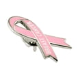 thumbnail image 2 of PinMart's Breast Cancer Pink Awareness Ribbon Enamel Lapel Pin, 2 of 4