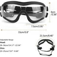 thumbnail image 5 of UOSIA Large Dog Helmet and Goggles Pet Sunglasses Adjustable Dog Motorcycle Helmets,M,Cute Style, 5 of 6