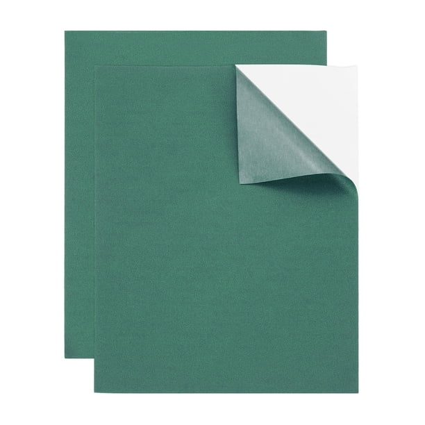 2 Pcs Parche de reparación de cuero 8"x10" Kit de cinta de reparación autoadhesiva de cuero y vinilo para muebles, sofás, sillas, asientos de coche, barcos, chaquetas, verde