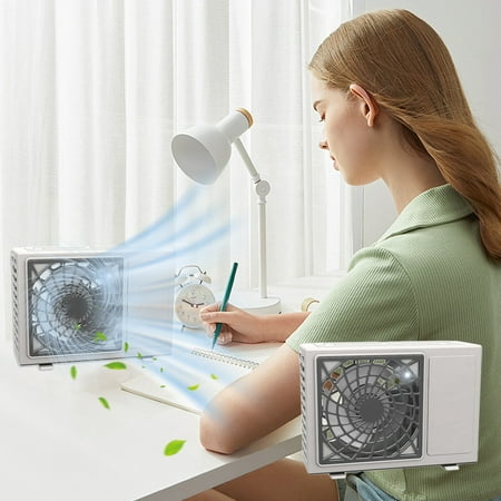 

Txmfgh USB Desktop Fan - Quiet Portable with Adjustable Speeds and Encrypted Rattan Net for Home Office and Outdoor Use