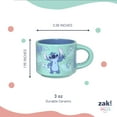 thumbnail image 5 of Zak Designs 3oz Stitch Ceramic Haven Mug, Teal, 5 of 7