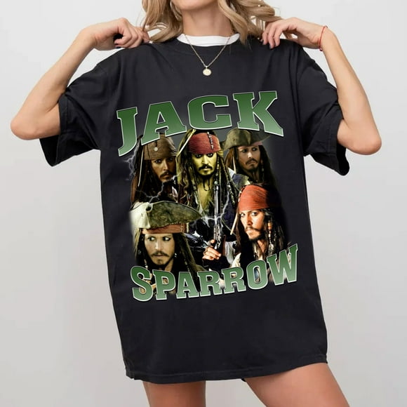 Jack Sparrow Shirt Vintage Jack Sparrow Shirt Pirates of the Caribbean Shirt Captain Jack Sparrow Shirt Family Birthday Gift
