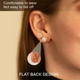 thumbnail image 5 of Turandoss 6 Pairs Flatback Earrings Set for Women 14K Gold Plated Hypoallergenic Cubic Zirconia Studs Multi-Style Sensitive Jewelry Gifts for Women Girls, 5 of 9