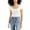 Snow White, variant on Self E Womens Juniors Square Neckline Ribbed Bodysuit