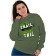thumbnail image 4 of Fishing On Trail Chasing Tail Fisher Men's Crewneck Sweatshirt Brisco Brands S, 4 of 6