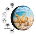 thumbnail image 5 of Balery Beach Starfish Shelltire Cover Waterproof Dust-Proof, Universal Spare Wheel Tire Cover For Trailer, Rv, Suv Truck And Vehicle Camper Accessories-15 Inch, 5 of 9