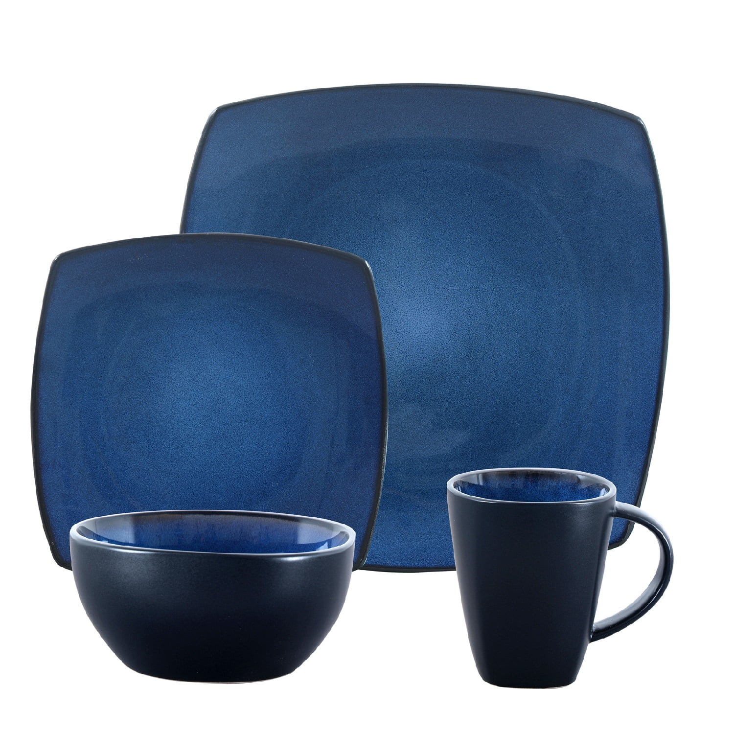 Gibson Home Soho Lounge Square 16 Pc. Dinnerware Set, Blue - Walmart.com Gibson Home Soho Lounge Square 16 Pc. Dinnerware Set, Blue - Walmart.com