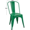 thumbnail image 7 of Vineego Metal Dining Indoor-Outdoor Use Waterproof Folding & Stacking Chairs, Green (+ Set of 4), 7 of 7
